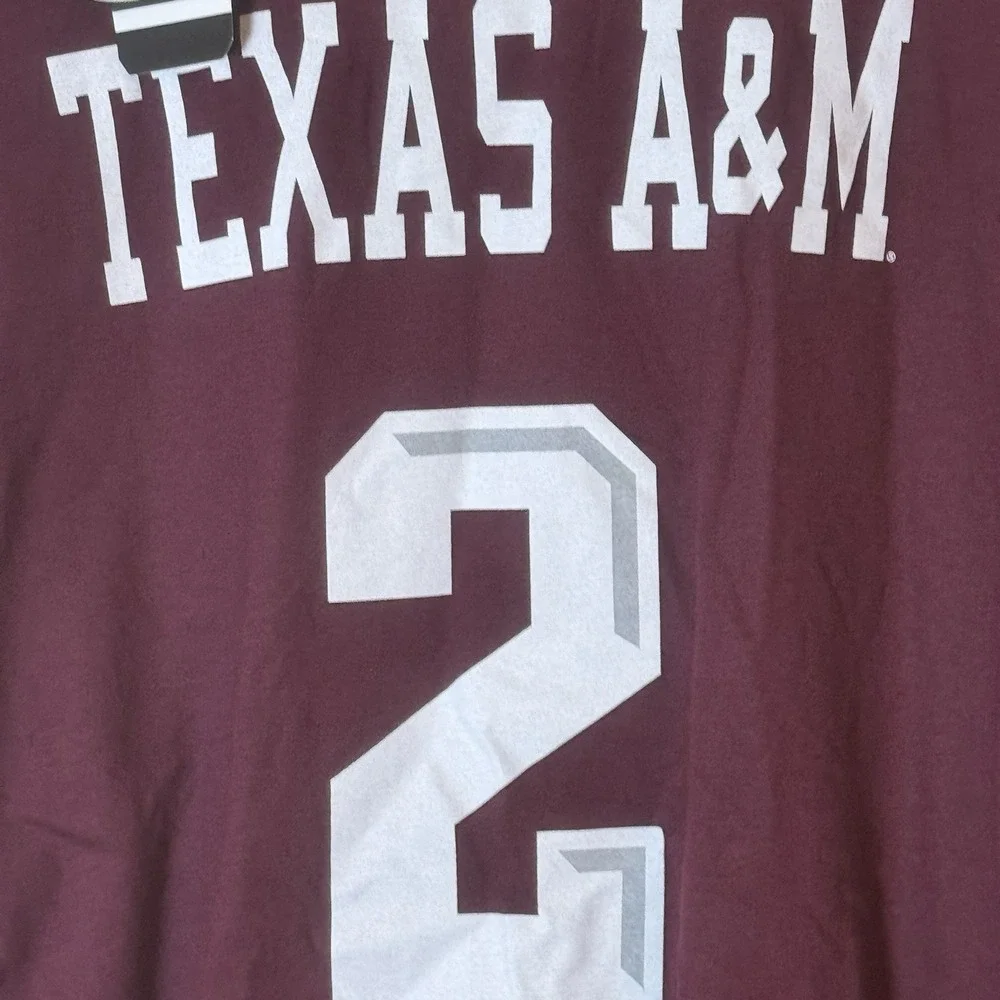 Adidas Texas A&M Aggies #2 Go-To Tee Maroon SEC NCAA Men's 2XL NWT